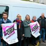 Christiane Migot inaugure un fourgon des Restos du Coeur à Brest