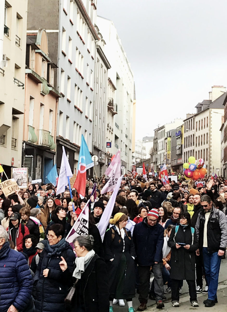 Manifestation contre la réforme des retraites 31 janvier 2023 en FInistère