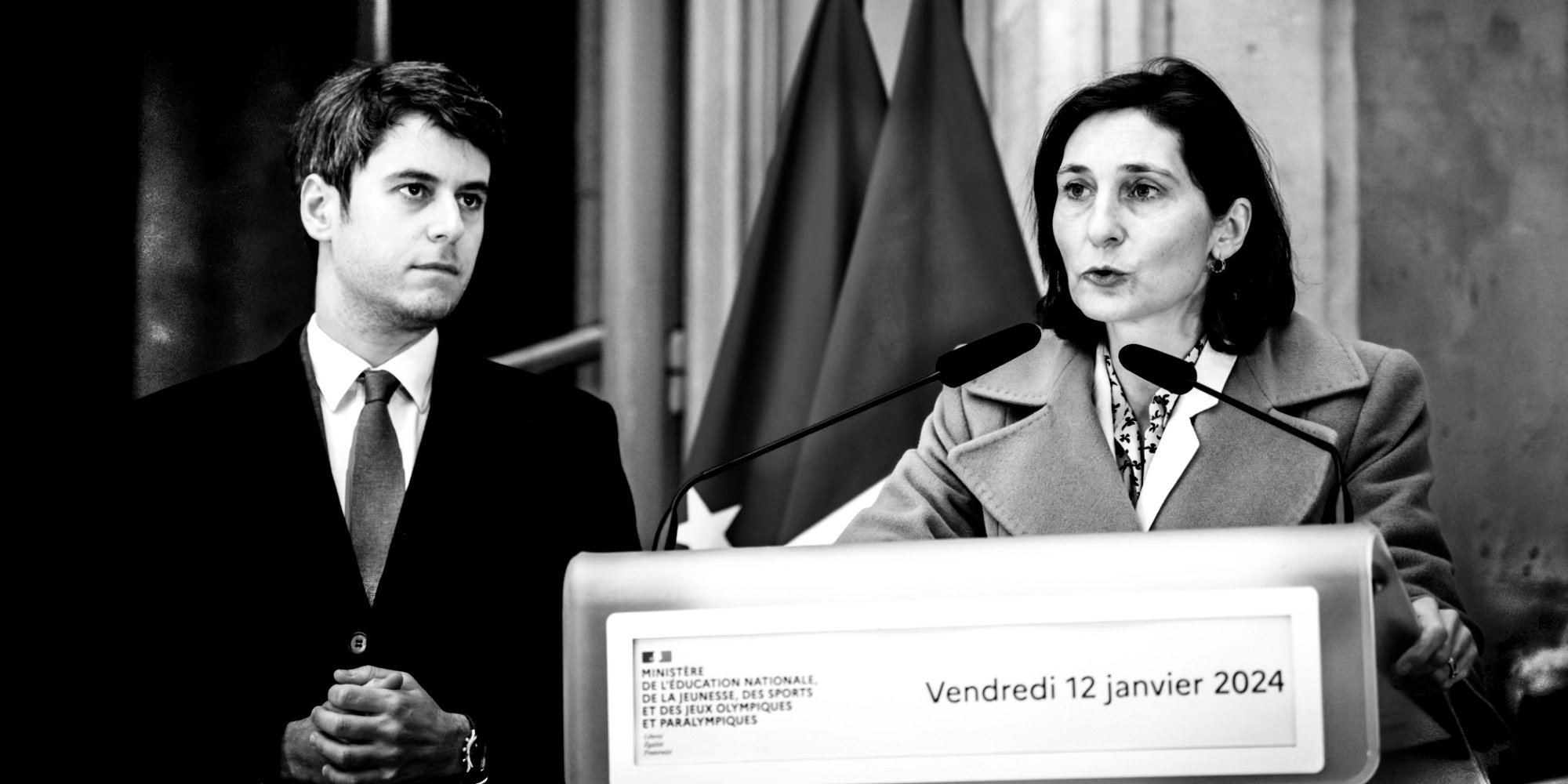 Gabriel Attal et Amélie Oudéa-Castera